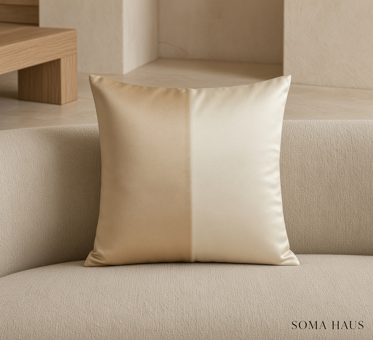 Soma Haus Cream Latte Striped Cushion Covers Set of 4