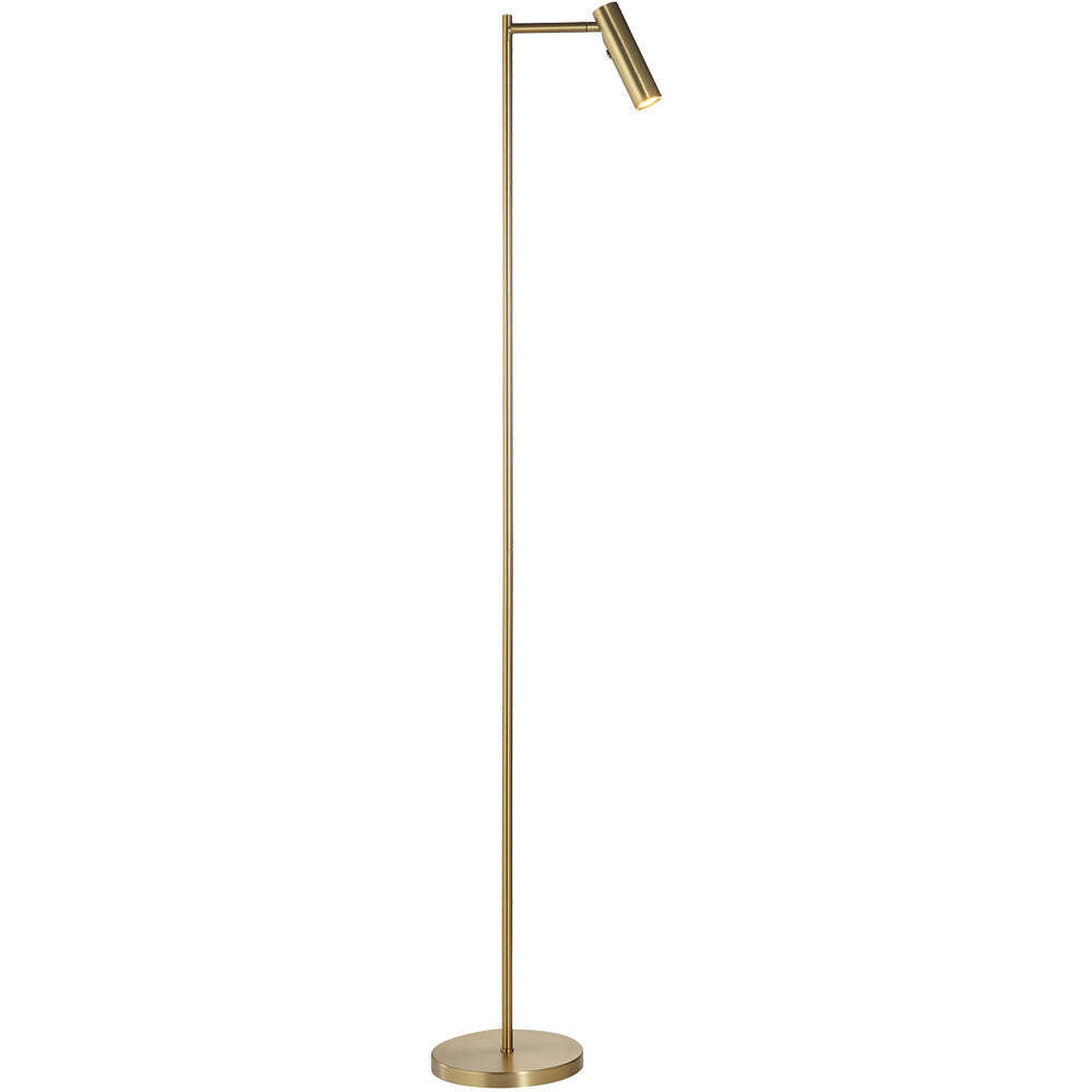 Soma Haus Warm Brass Sofa Reader Floor Lamp