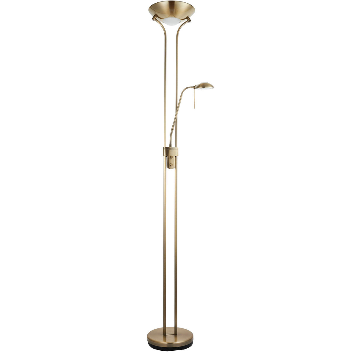 Soma Haus Mother and Child Floor Lamp Antique Brass