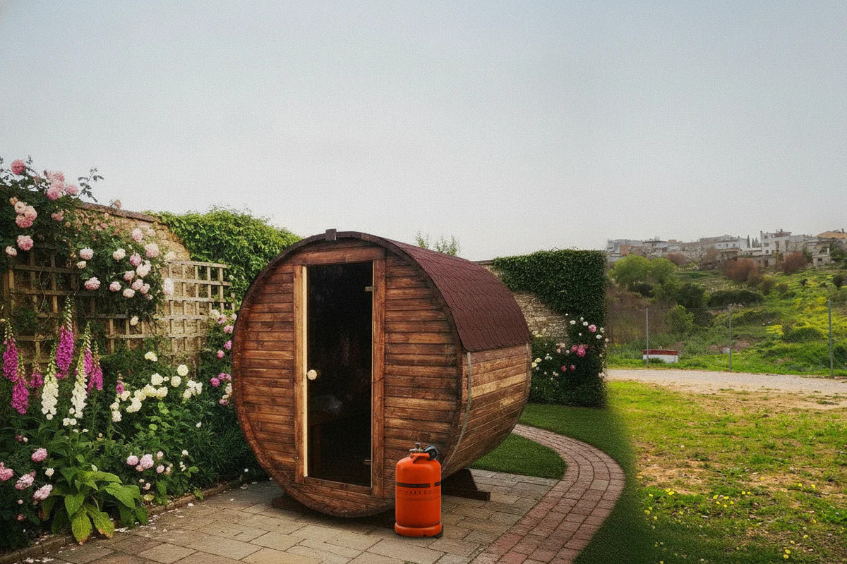 Soma Haus Outdoor Barrel Sauna 1.8m for Two to Four