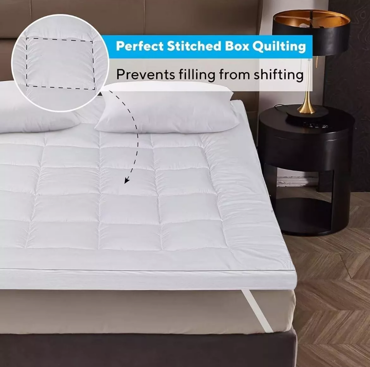 Soma Haus Mattress Topper - Hypoallergenic and Machine Washable