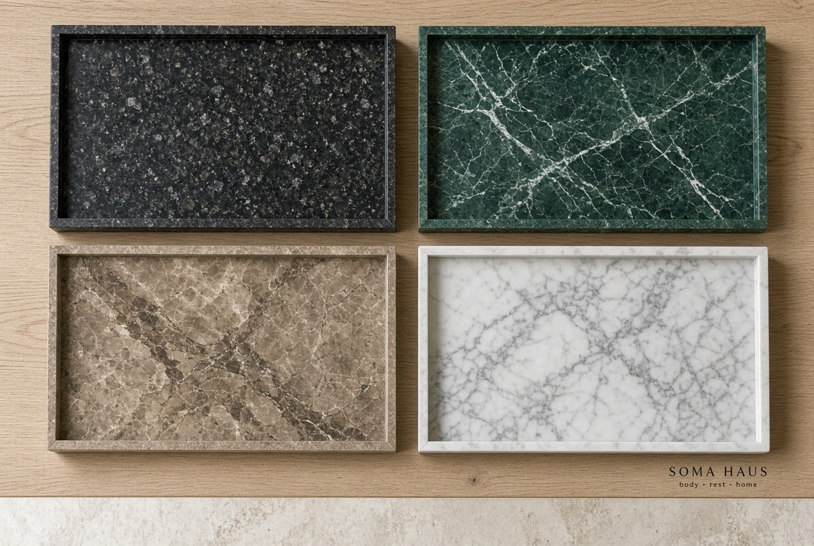 Soma Haus Marble Stone Vanity Tray