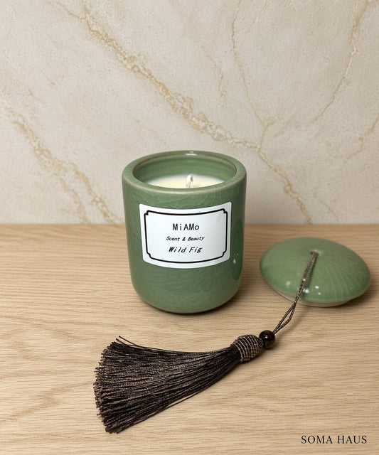 Soma Haus Wild Fig Ceramic Jar Candle