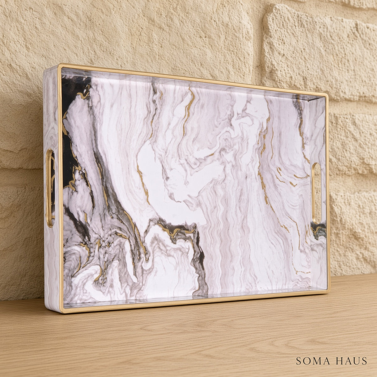 Soma Haus Marble-Effect Tray