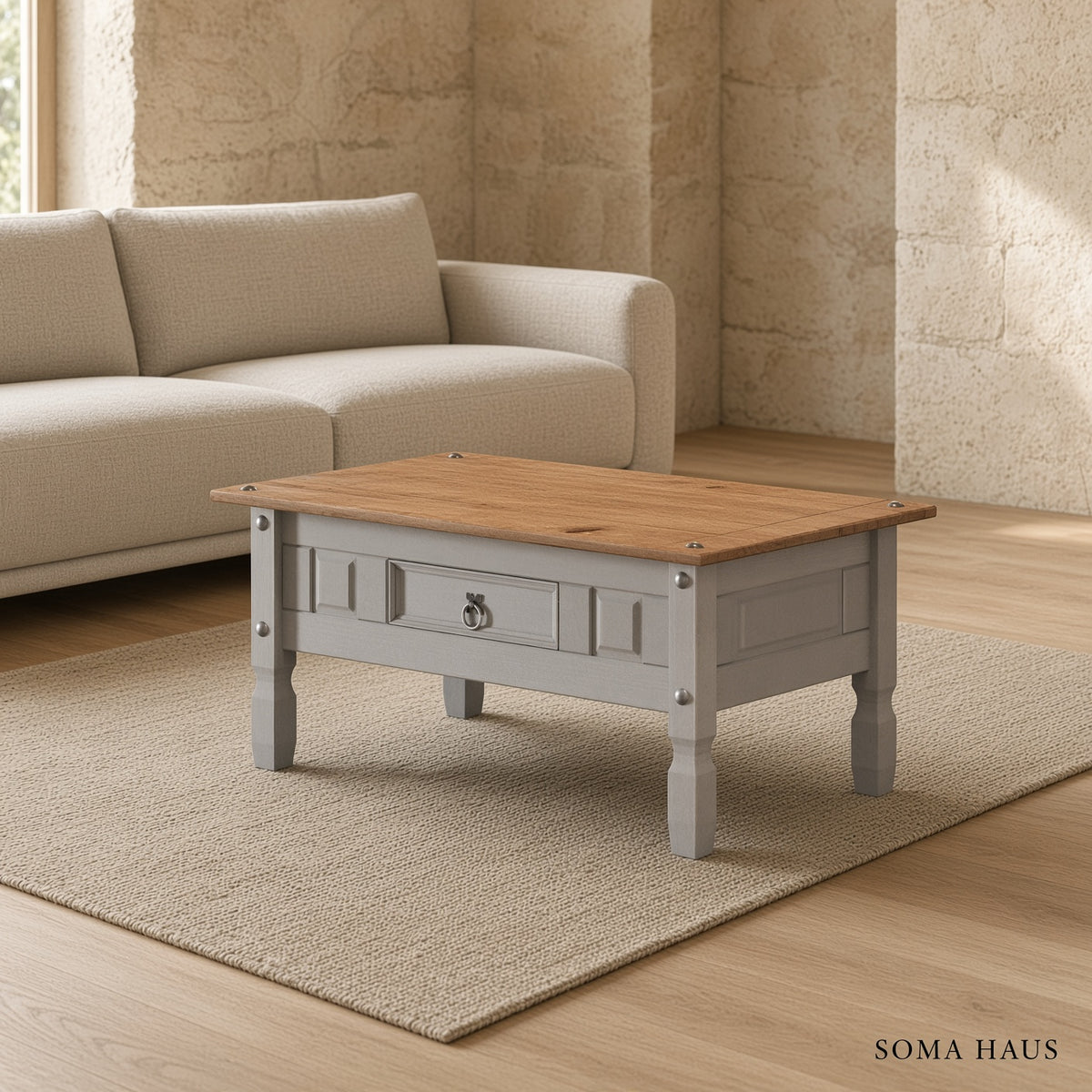 Soma Haus Coffee Table Grey Wax
