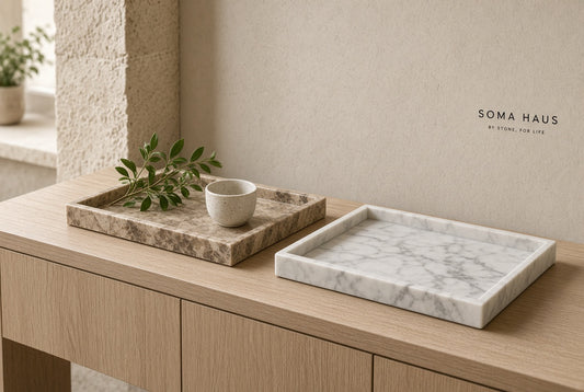 Soma Haus Marble Stone Vanity Tray