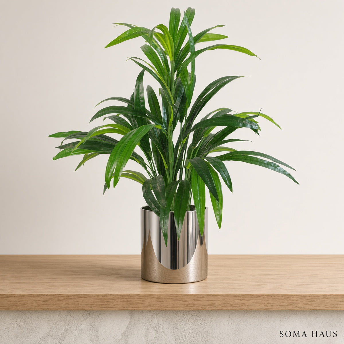 Soma Haus Artificial Bamboo Shrub with Metal Planter 65cm
