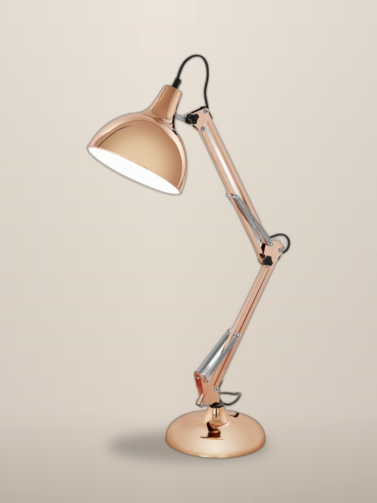 soma haus copper adjustable desk table lamp