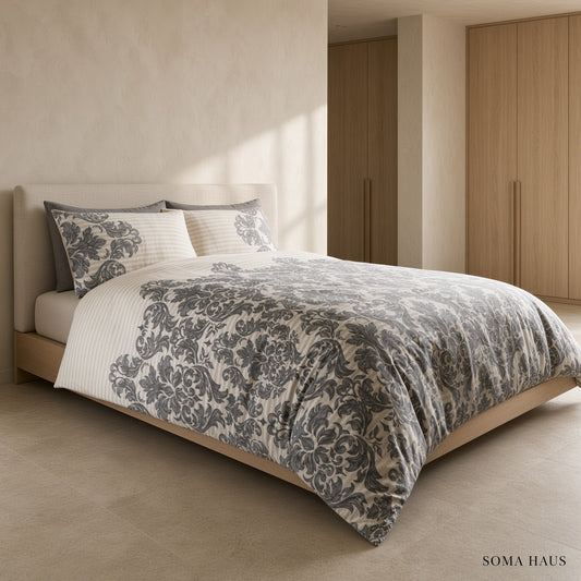 Soma Haus Damask Duvet Cover Set