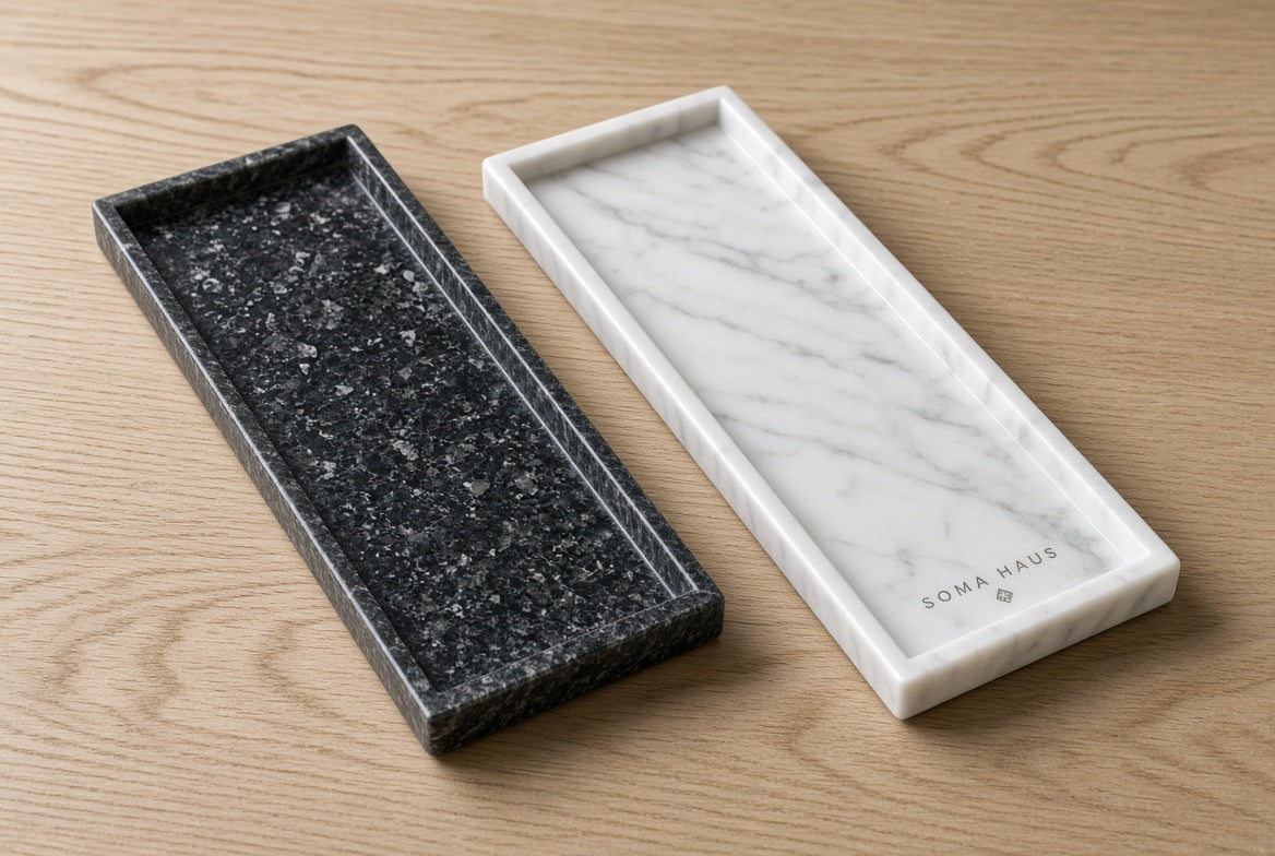 Soma Haus Marble Stone Vanity Tray