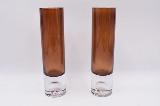 Soma Haus Amber Bubble Bud Vases (Pair)