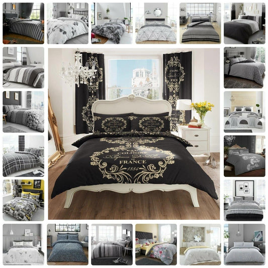 Soma Haus Grey Black Duvet Set