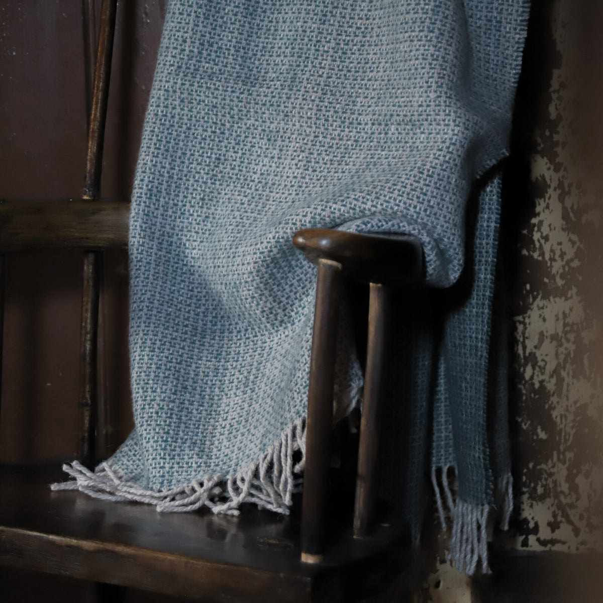 Soma Haus Teal Wool Blanket