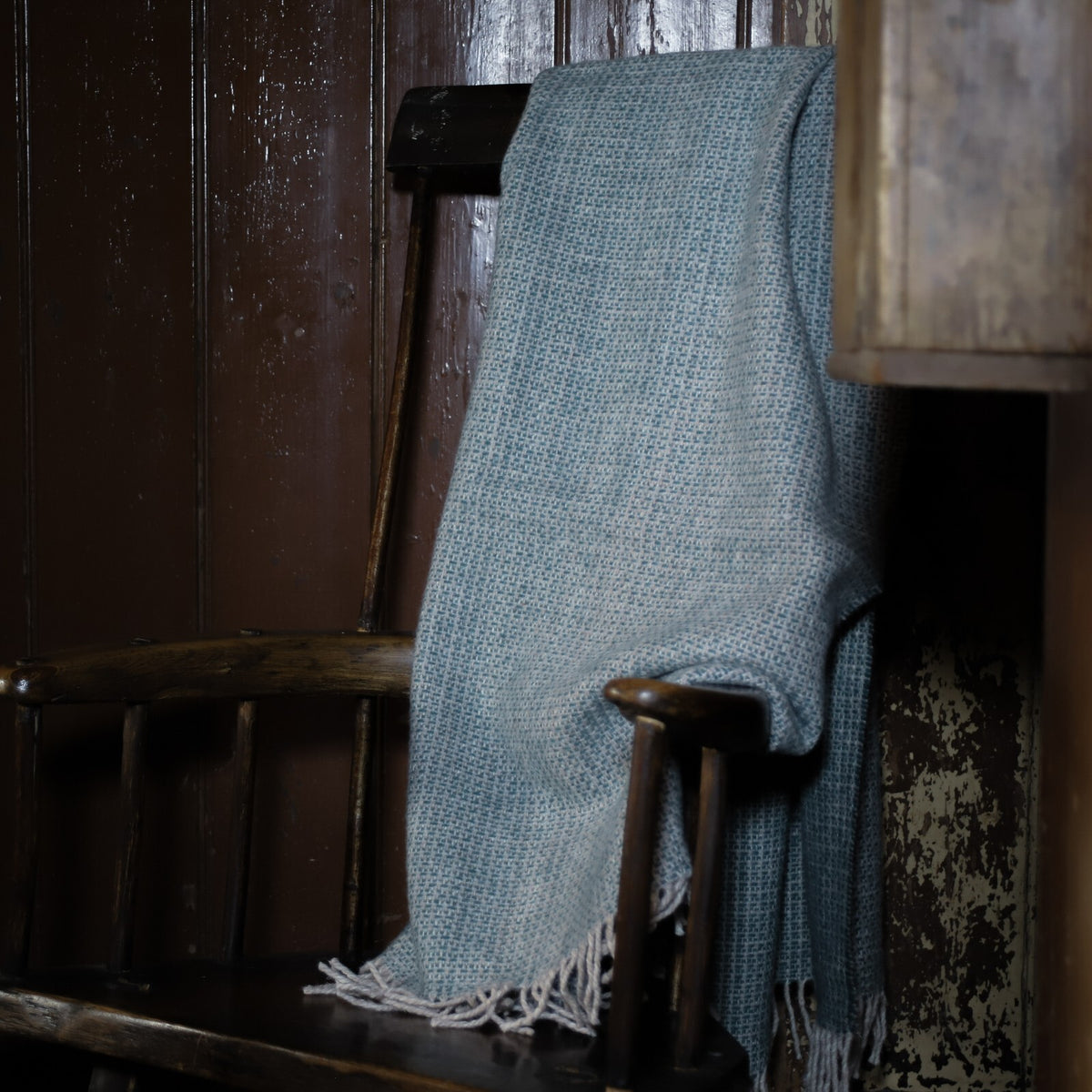 Soma Haus Teal Wool Blanket