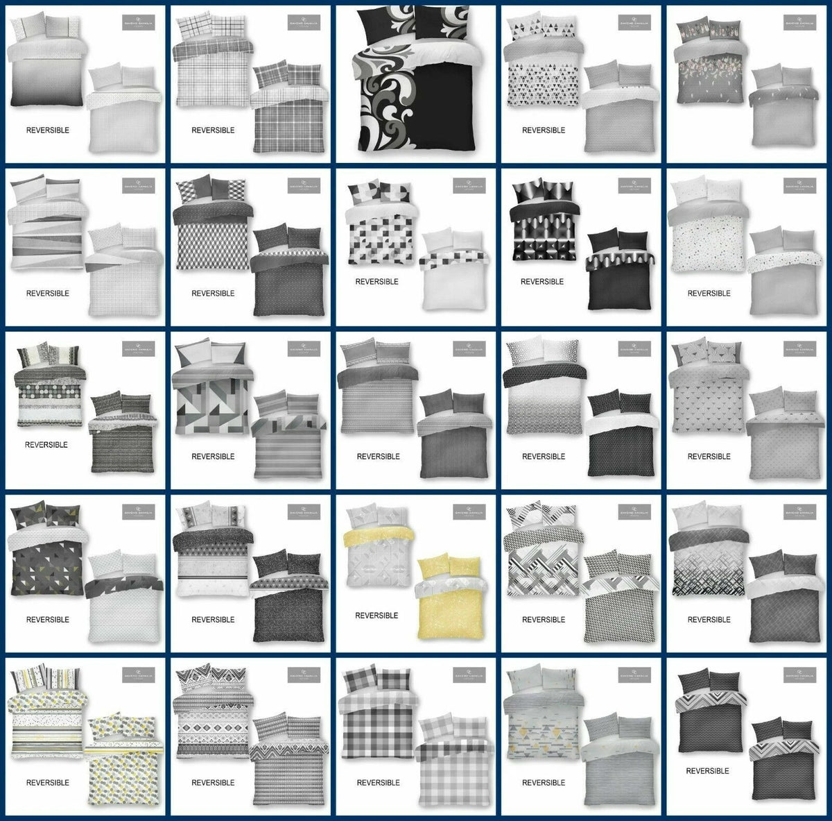 Soma Haus Grey Black Duvet Set