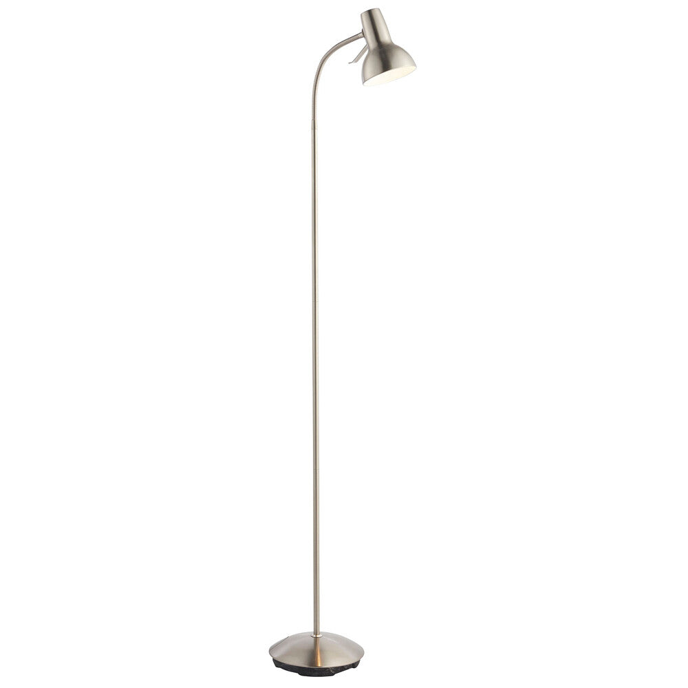 Soma Haus Satin Nickel Arched Floor Lamp
