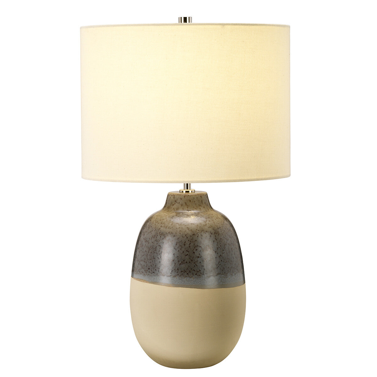 Soma Haus Grey Brown Glaze Ceramic Table Lamp