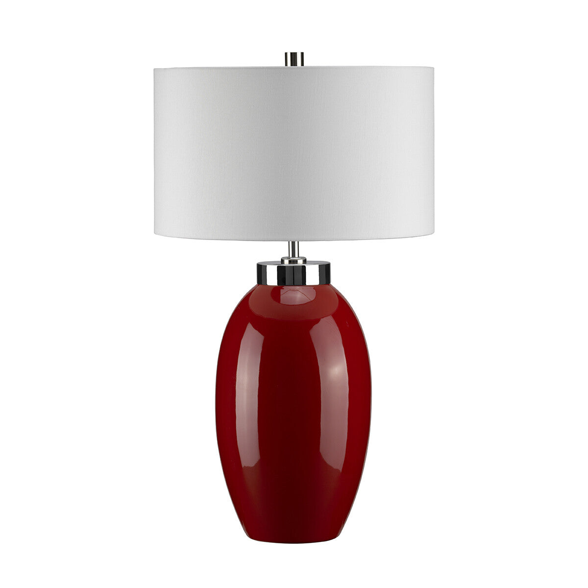 Soma Haus Red Glaze Ceramic Table Lamp