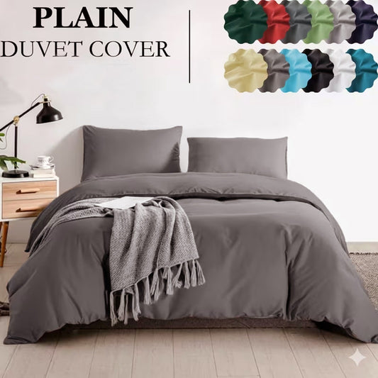 Soma Haus Plain Charcoal Duvet Set