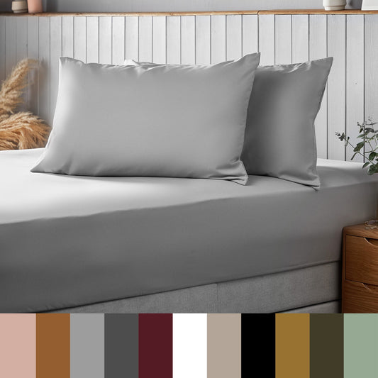 Soma Haus Silentnight Supersoft Fitted Sheet Charcoal