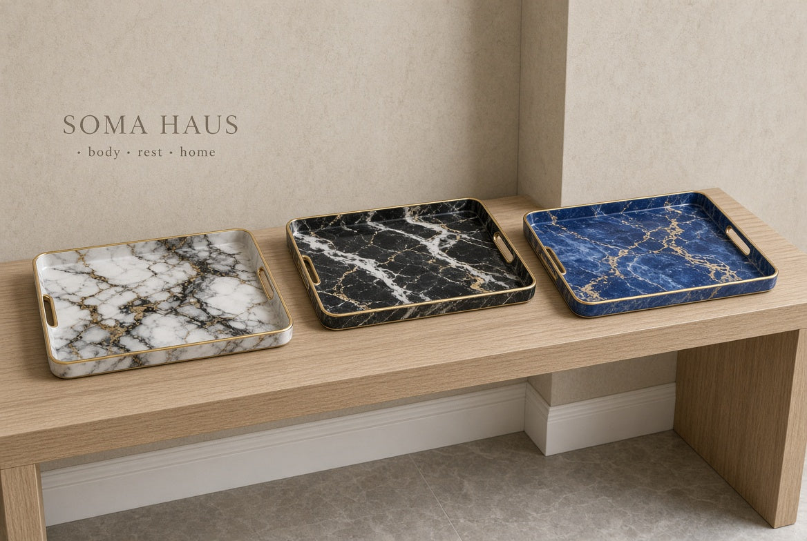 Soma Haus Marble-Effect Tray